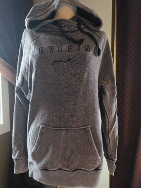 PINK Gray Hoodie